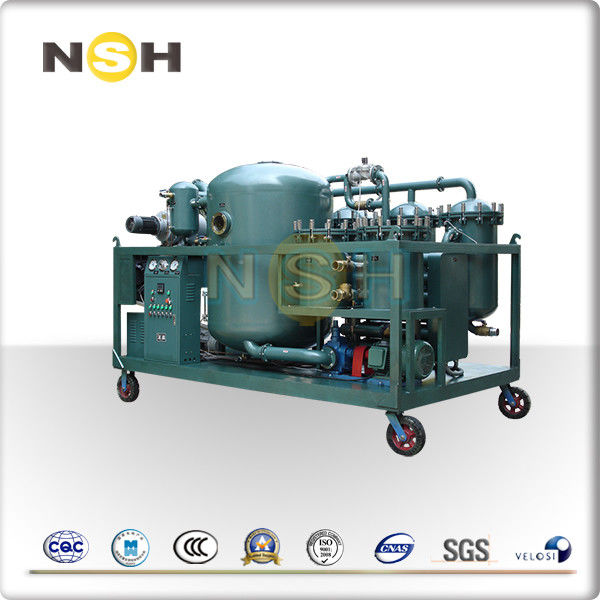 Vacuum Used Steam Turbine Oil Purifier Mobile Type With Trailer Easy Operating