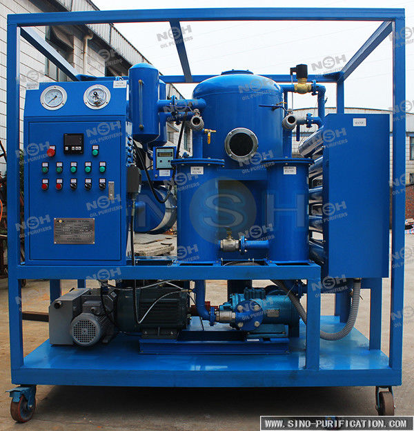 9000 Liters / Hour Oil Dehydration Machine Vacuum Oil Purifier For Power Transformer Of SIEMENS
