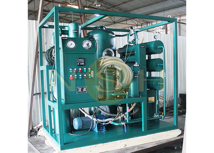Vacuum Transformer Oil Regeneration Plant , 3000Liters / Hour Transformer Oil Filtration Machine