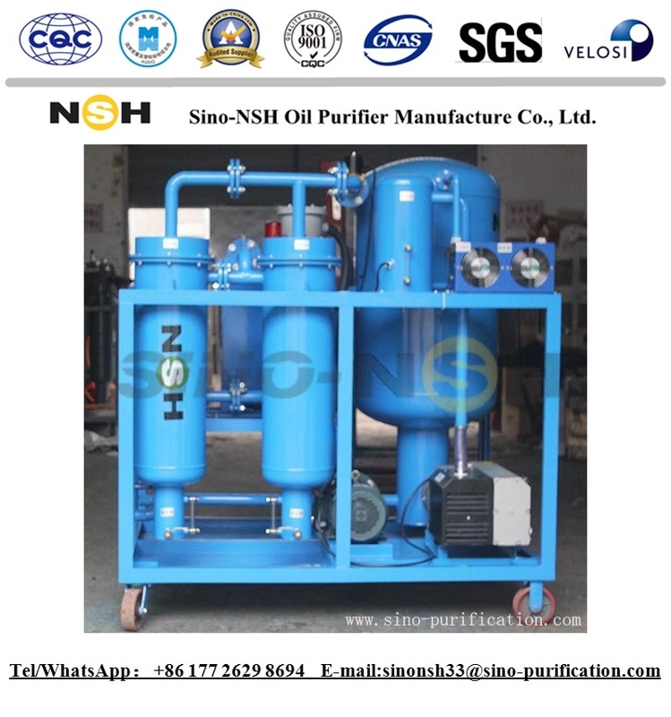 6000L / H Turbine Oil Purifier Machine 53KW Lubrication System