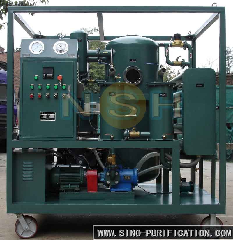 Vacuum Evacuation Transformer Oil Filtration Plant , Double Stage Oil Purifier Machine