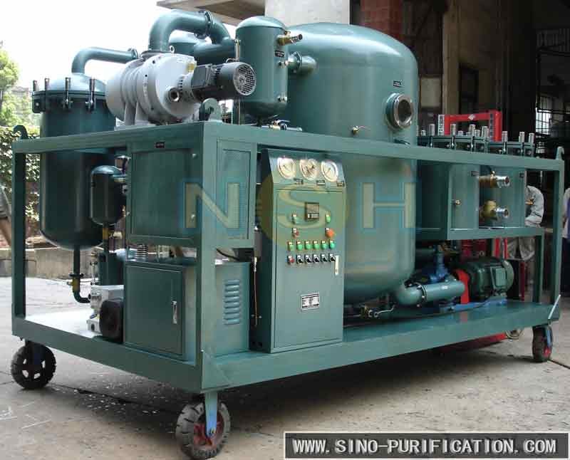 380V Turbine Oil Filtration Machine , Dissolved Water Removal Turbine Vacuum System