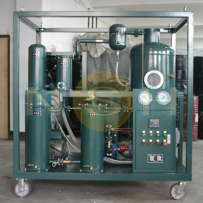 Vacuum Technology Lube Oil Purifier System , Dehydration Turbine Lube Oil System