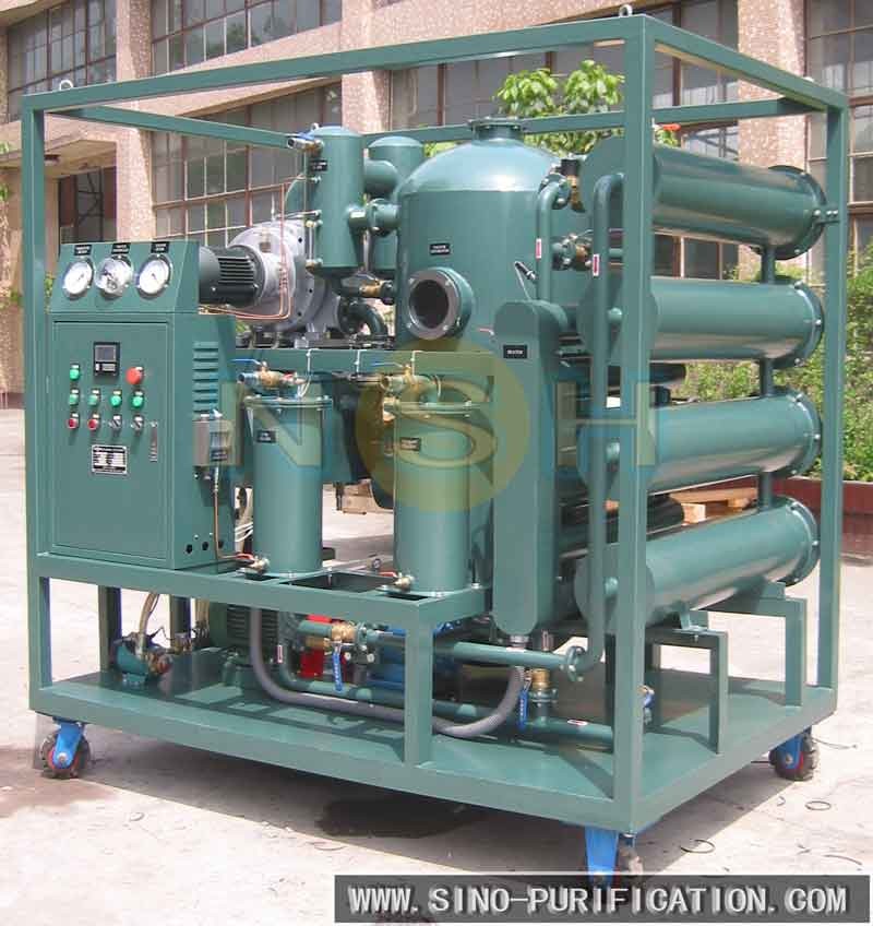 Vacuum Insulation Oil Recycling Plant Transformer Oil Purification Machine With Degassing / Dehydration