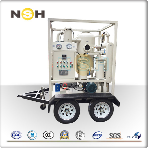 Dielectric Strength Improve Mobile Oil Purifier , Small Size Oil Purification Systems