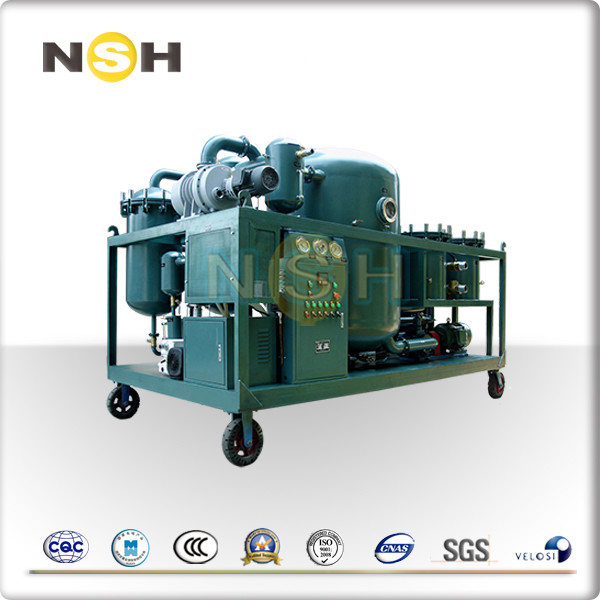 Vacuum Used Steam Turbine Oil Purifier Mobile Type With Trailer Easy Operating