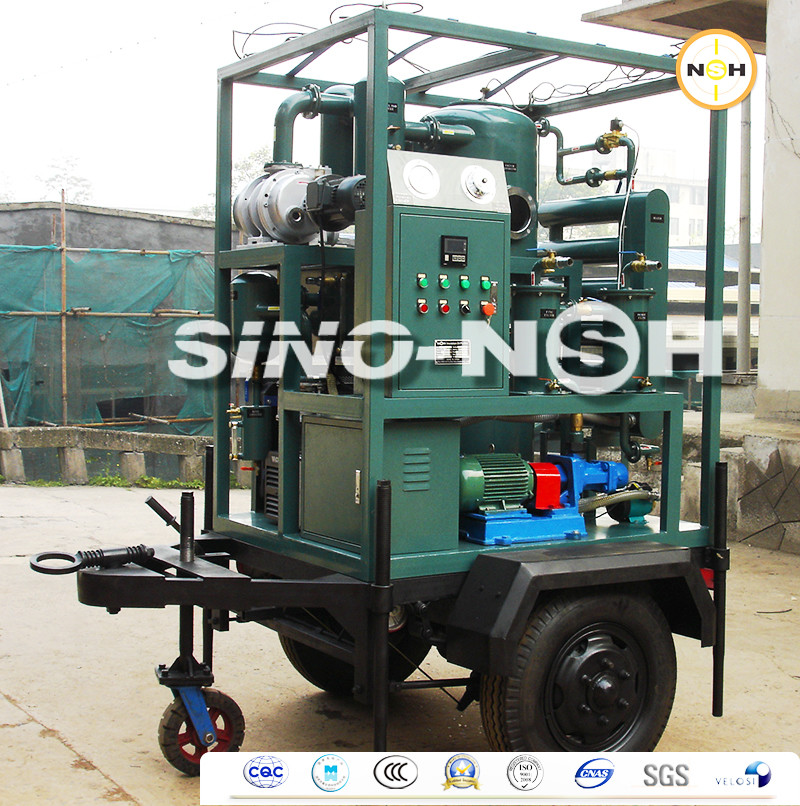 Trailer Mounted Two Stage Transformer Oil Filtration Machine Oil Dehydration And Degassing