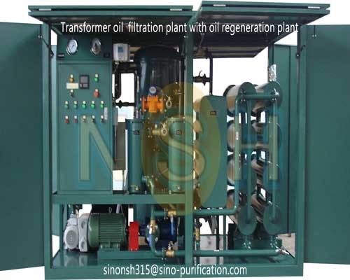500L/Min Dehydration Transformer Vacuum Oil Purifier 75KV