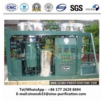 2000L / H Engine Oil Water Regeneration Plant GER Series 72 KW Precision Filtration