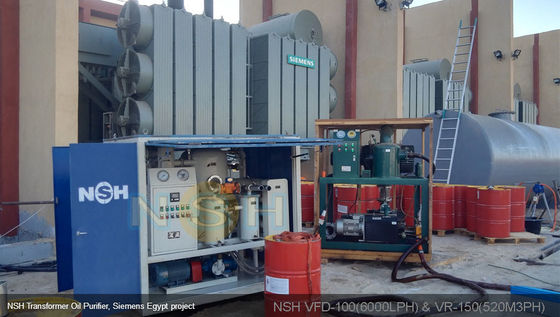 Double-Stage Vacuum Pump Carbon Steel Transformer Oil Purifier with 600-18000L/H Flow Rate