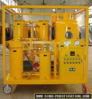 Multi-functional Vacuum 6000 liters/hour lubrication oil purifier purification machine for industry use
