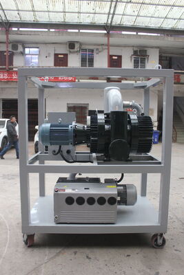 Double Stage Vacuum Pump Unit Movable Transformer Evacuation 0.05 Pa
