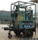 Enclosed Double Stage Vacuum Oil Purifier Trailer Mounted 18000LPH