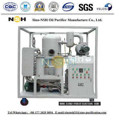 Vacuum Transformer Oil Purifier Machine Double Stage 6000L/H Oil Regeneration Plant