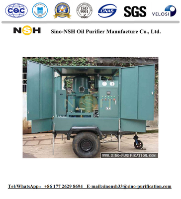 Light Weight Transformer Oil Purifier 18000L/H Vacuum Mobile Oil Purification