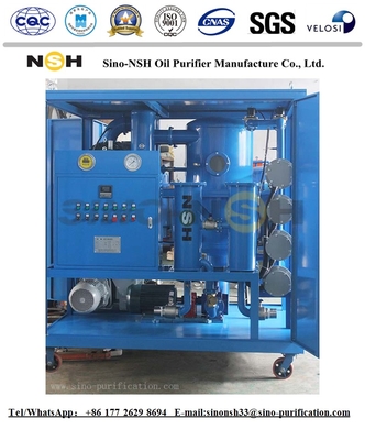 12000l/H Transformer Oil Regeneration Machine 132KW Filtration Vacuum Purifier System