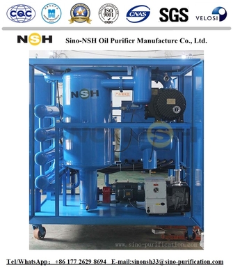 12000l/H Transformer Oil Regeneration Machine 132KW Filtration Vacuum Purifier System