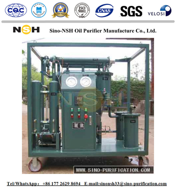 Vacuum 1200L / H Transformer Oil Purifier Single Stage Oil Filter Machine