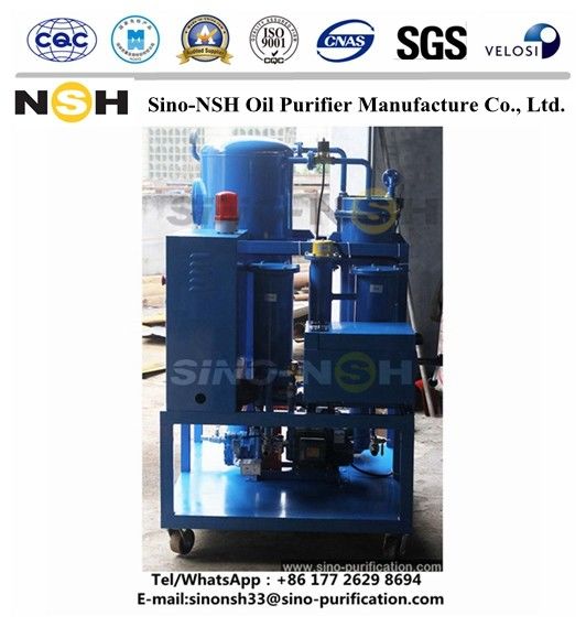 1200 liters/hour Precision Filtration Lubrication Oil Filter 600L / H Multifunction Vacuum oil purification plant