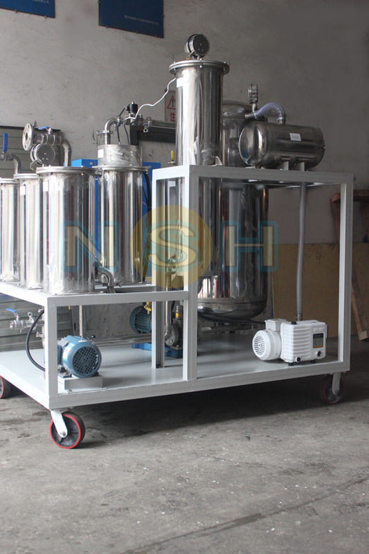20KW Vacuum Phosphate Ester Fuel Oil Purifier Movable Stainless Steel