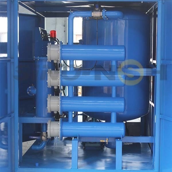Double Stage Vacuum Oil Purifier 12000Liter/Hour High Efficiency Automation