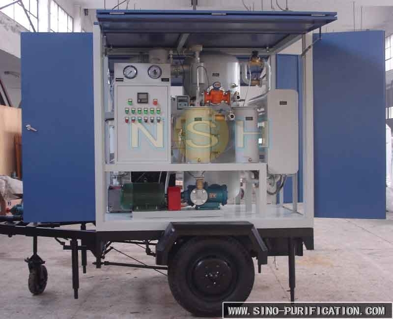 Model VFD Transformer Oil Purifier 6000L/H Movable High Efficiency Vacuum