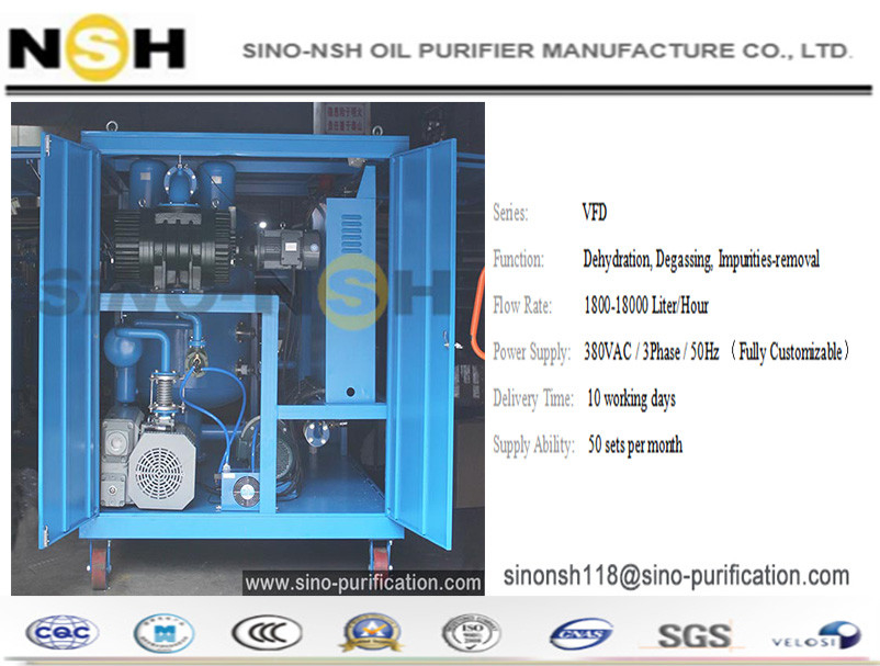 18000LPH Transformer Oil Purifier Machine Plant Model VFD Double Stage Vacuum