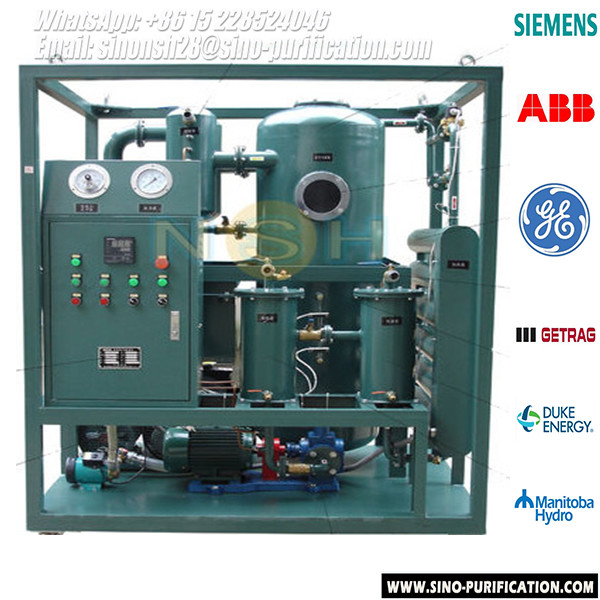 Water Removal Transformer Oil Purifier Customizable High Efficient 1800 Lt/H 29kW