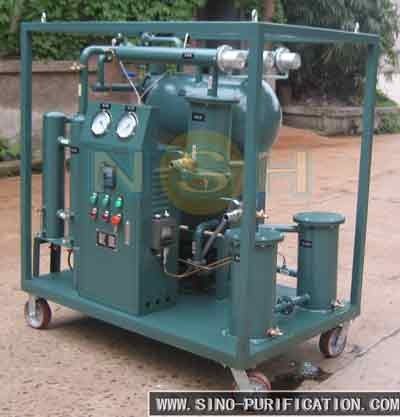 Single-Stage Vacuum Transformer Oil Purifier, small capacity insulation oil purifier, 600 liters/hour
