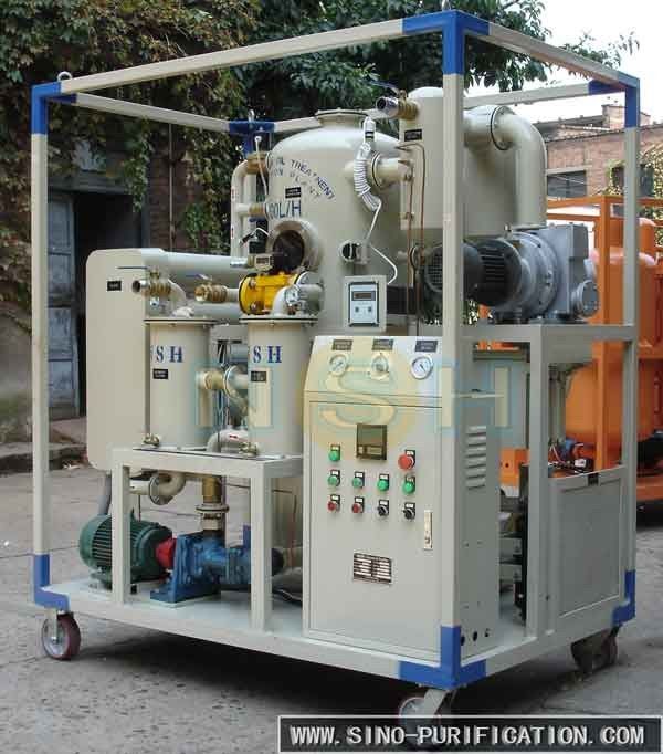 Trailer Type High Vacuum Oil Purifier / Oil Treatment Plant Oil Cleaning Machine