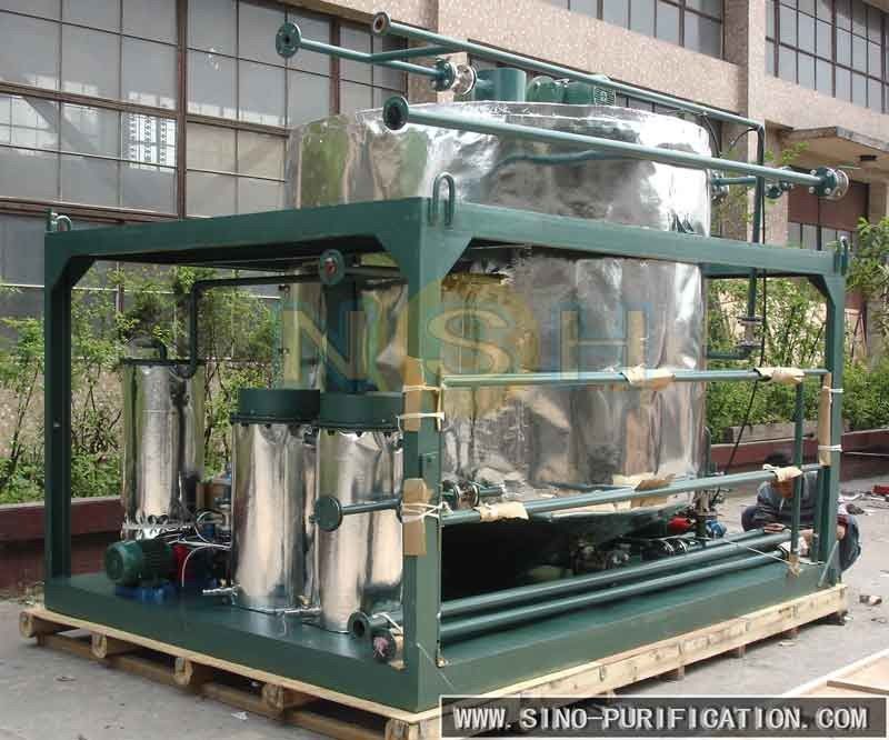 60kw 600L/H Degassing Lubricating Oil Purifier Diesel Distillation