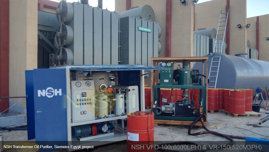 High Vacuum Transformer Oil Purifier With Steel Cover Enclosure Dehydration
