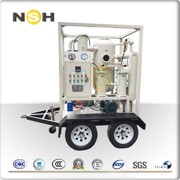 600~18000 LPH Transformer Oil Purifier , Trailers Mounted Oil Filter Unit