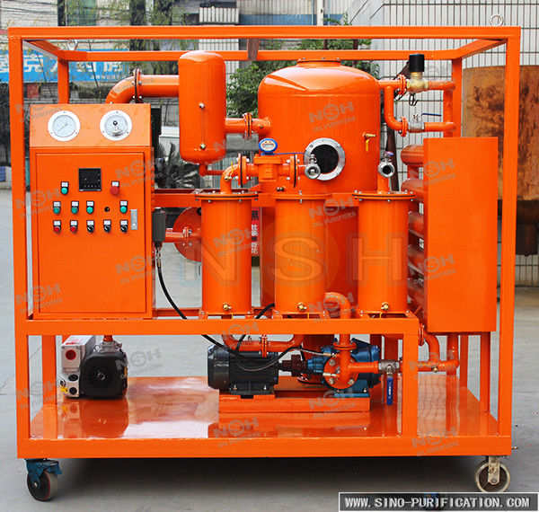 Stainless Steel Oil Filtration Systems / Vacuum Oil Purification Machine