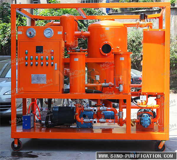 9000 Liters / Hour Oil Dehydration Machine Vacuum Oil Purifier For Power Transformer Of SIEMENS