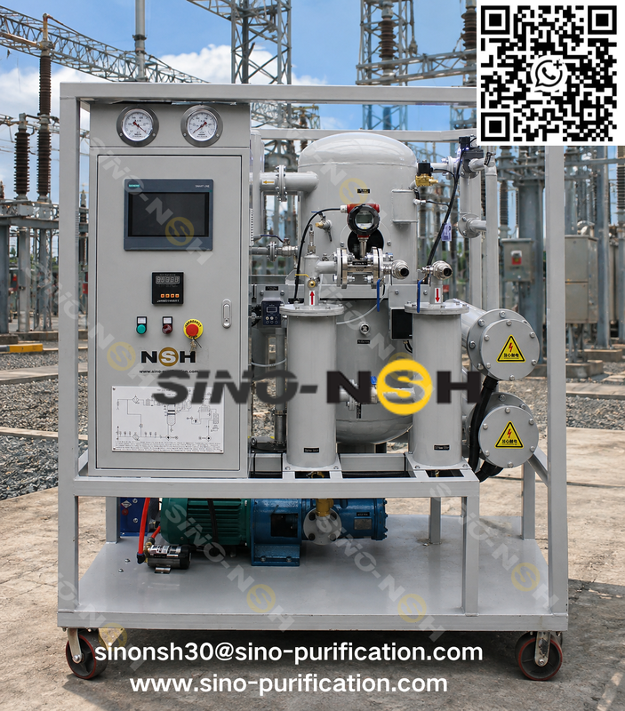 Double-stage Automatic 6000 liters/hour Transformer oil purification filtration plant, Transformer maintenance service