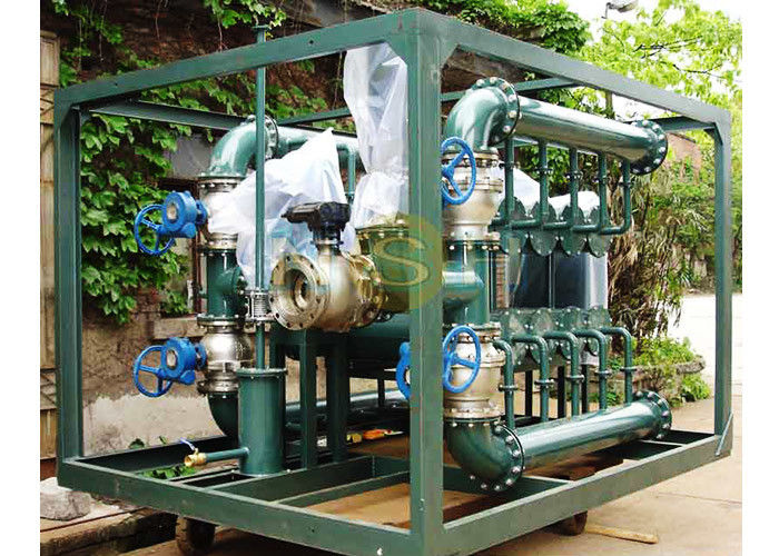 Portable Multi Stage Oil Purifier Machine / High Precision Oil Filter Machine For Steel Industry