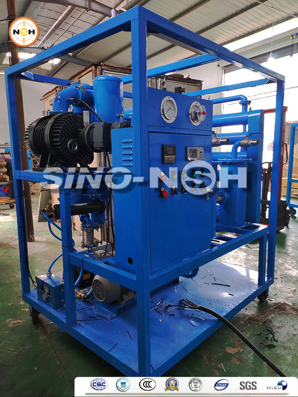 Double Stage Vacuum System Transformer Oil Filtration Machine Vacuum Dehydration