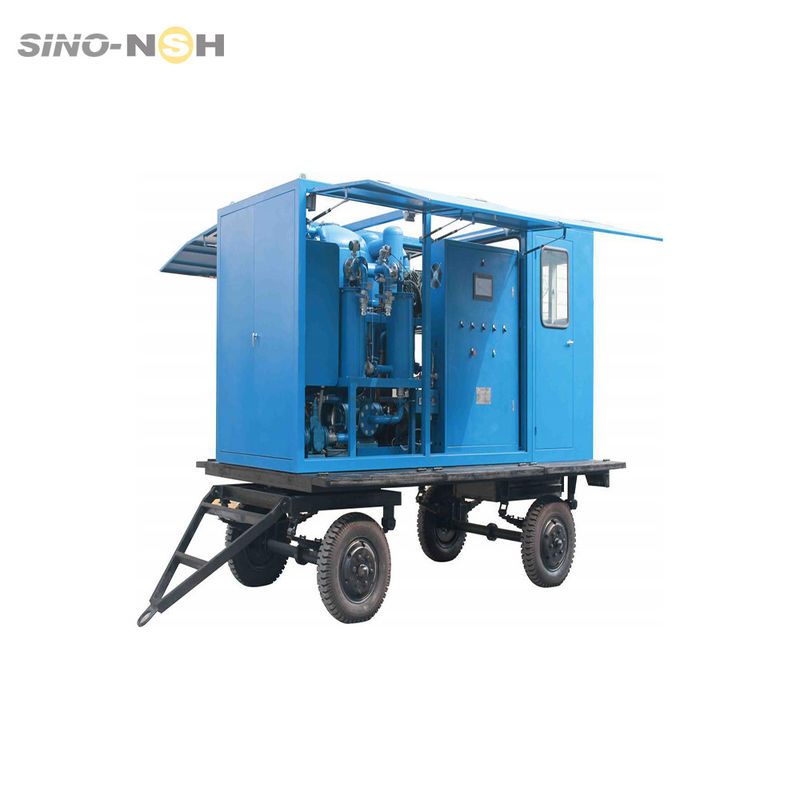 Double Stages Vacuum Transformer Oil Purifier Stainless Steel Material 40KW - 135KW