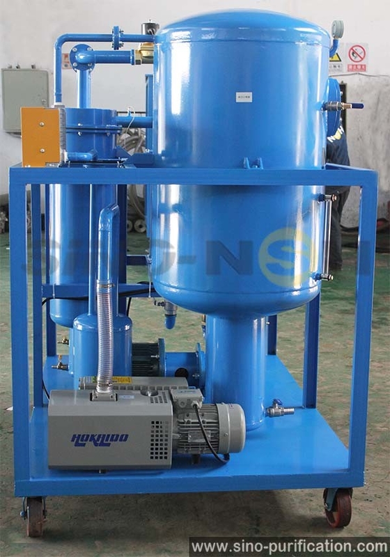 Durable 129kw Dehydration Degassing Decontamination Vacuum Turbine Oil Purifier