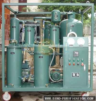 Dehydration Degassing Vacuum Lube Oil Purifier 186kw Closed Type