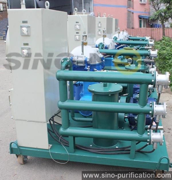 Disc Centrifugal Oil Purifier 1500LPH Marine Fuel Oil Lube Oil Water Separation System