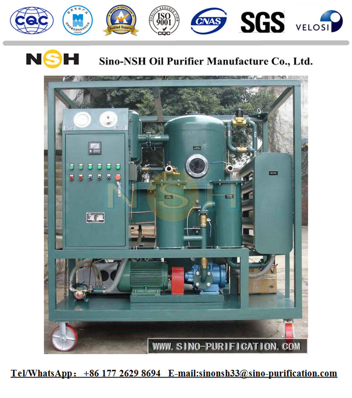 Double Stage Vacuum Transformer Oil Filter Plant 1900KG Mobile Oil Purifier System