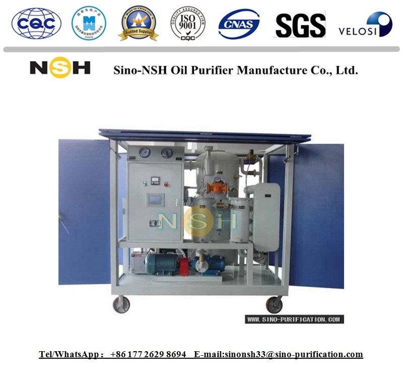 Double Stage Transformer Oil Regeneration Machine Purifier 40Kw With Trailer Mobile