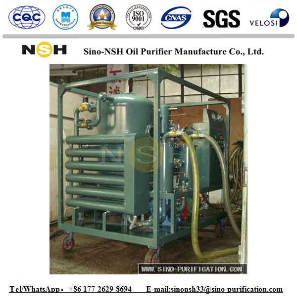 9000 L / H Transformer Oil Filtration Machine 50hz Iron Vacuum Purifier System