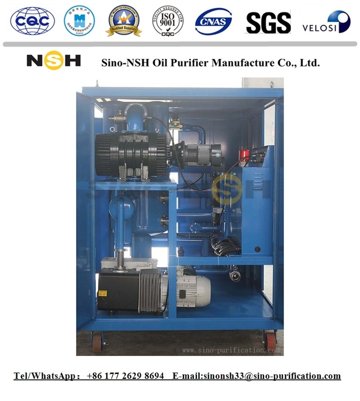 12000l/H Transformer Oil Regeneration Machine 132KW Filtration Vacuum Purifier System