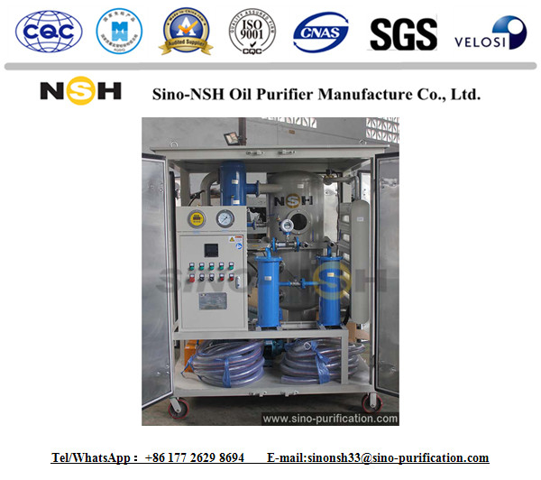 20000L/H Transformer Oil Filtration Equipment Vacuum Purifier Plant