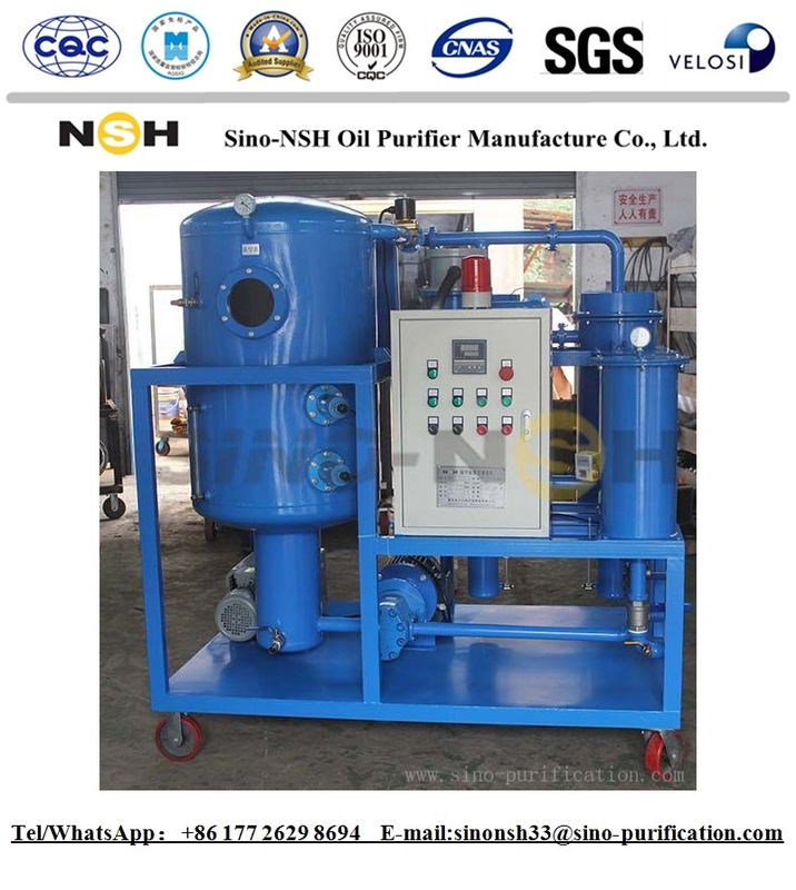 12000L / H Turbine Oil Purifier 53 KW Hydraulic Oil Recycling Machine