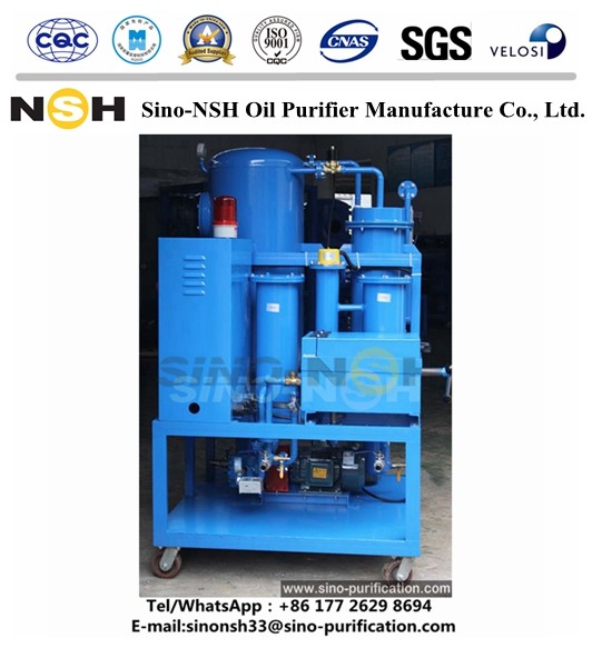 1200 liters/hour Precision Filtration Lubrication Oil Filter 600L / H Multifunction Vacuum oil purification plant