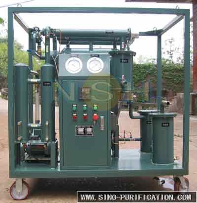 Single-Stage Vacuum Transformer Oil Purifier, small capacity insulation oil purifier, 600 liters/hour